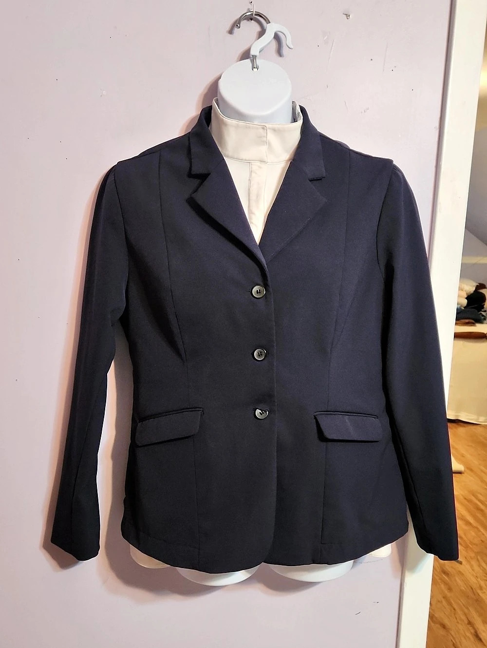 Piper SmartPak Women's Equestrian Competition Show Coat Blue Size 18 Like New